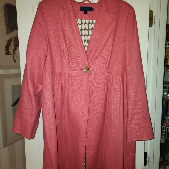 Boden Jackets & Blazers - Boden 3/4 length linen coat/size 18/NWOT